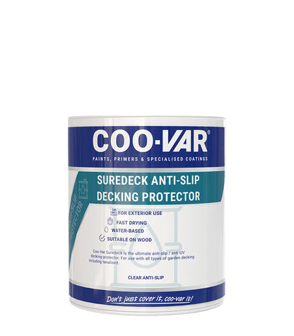 CooVar Suredec Anti Slip Decking Protector Clear - 2.5 Litre