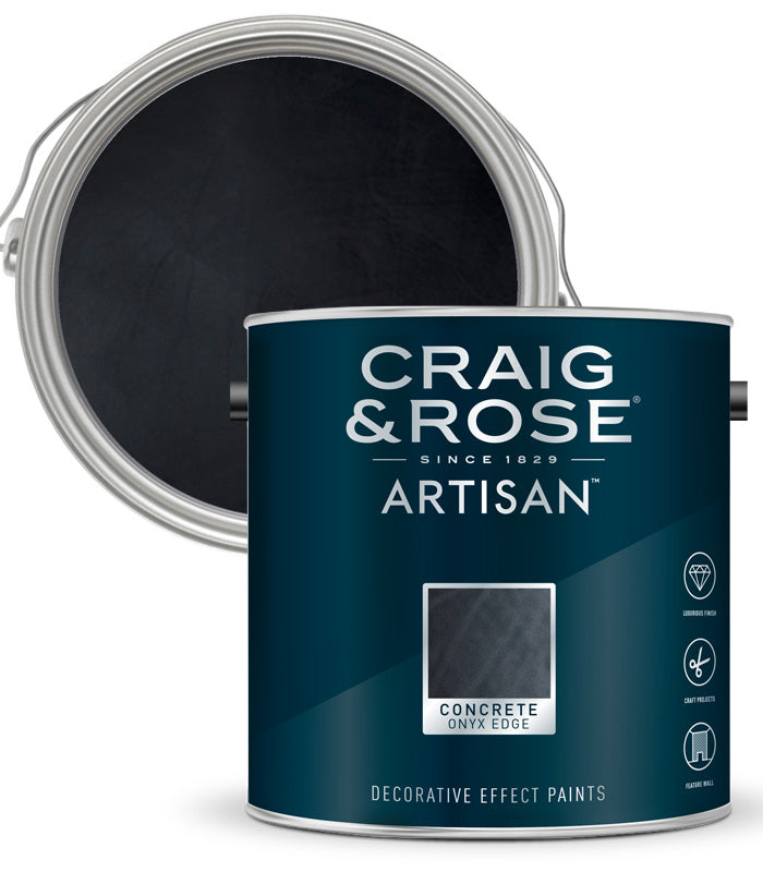 Craig and Rose Artisan Concrete Effect Onyx Edge - 2.5L
