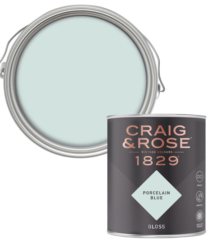 Craig and Rose 1829 Vintage Colours Gloss Porcelain Blue - 750ml