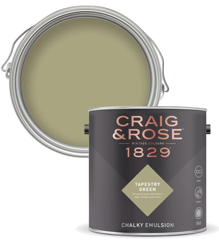 Craig and Rose Chalky Matt - 1L - Tapestry Green