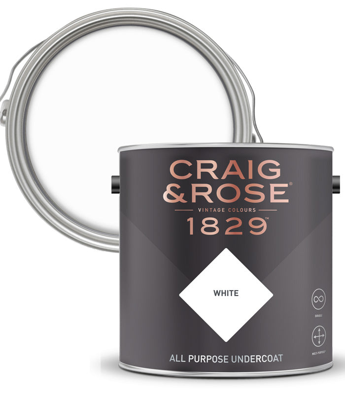 Craig and Rose 1829 Vintage Colours Undercoat White - 2.5L
