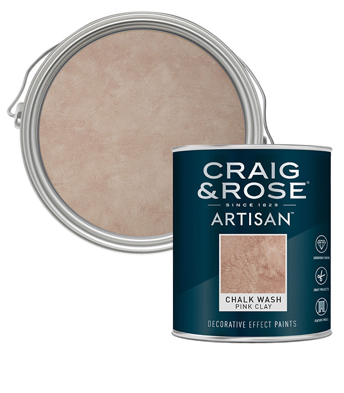 Craig and Rose Artisan Chalk Wash Effect - Pink Clay  750ml