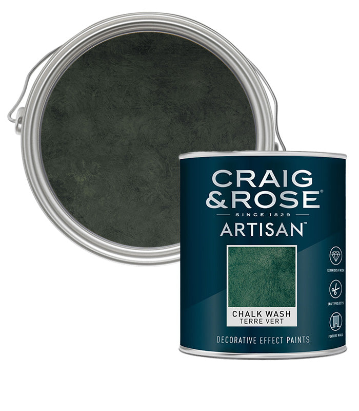 Craig and Rose Artisan Chalk Wash Effect - Terre Vert 750ml