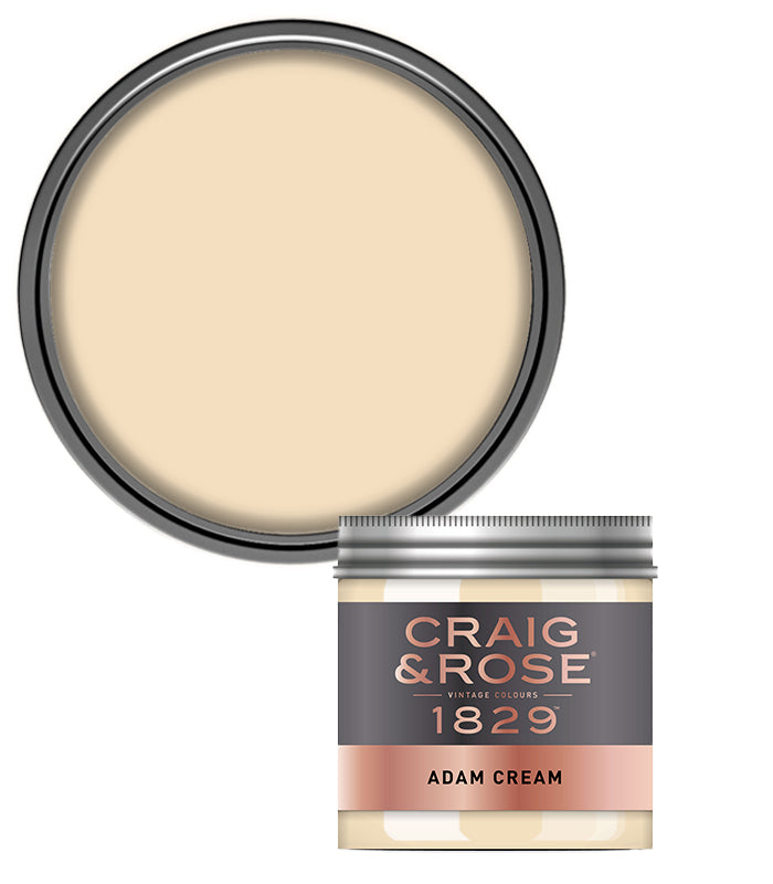 Craig and Rose Chalky Emulsion 50ml Tester Pot - Adam Cream