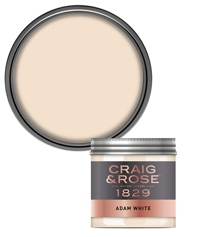 Craig and Rose Chalky Emulsion 50ml Tester Pot - Adam White