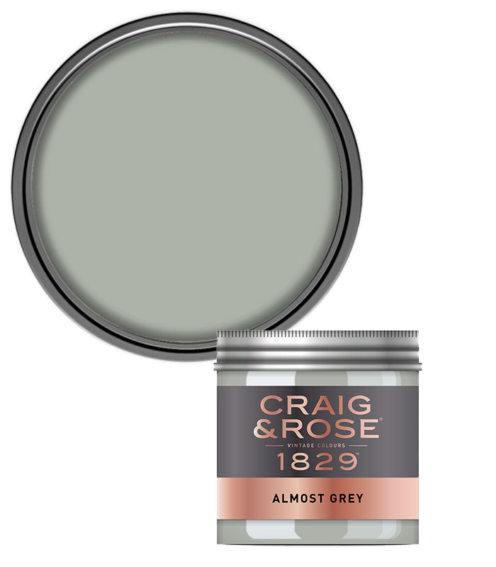 Craig and Rose Chalky Emulsion 50ml Tester Pot - Almost Grey