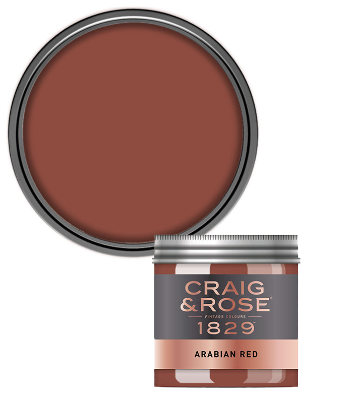Craig and Rose Chalky Emulsion 50ml Tester Pot - Arabian Red