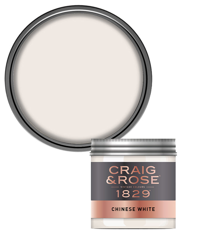 Craig and Rose Chalky Emulsion 50ml Tester Pot - Chinese White