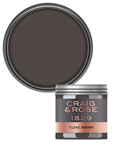 Craig and Rose Chalky Emulsion 50ml Tester Pot - Clove Brown
