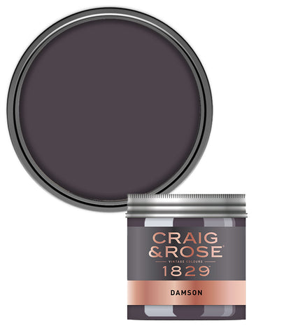 Craig and Rose Chalky Emulsion 50ml Tester Pot - Damson