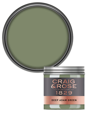Craig and Rose Chalky Emulsion 50ml Tester Pot - Deep Adam Green