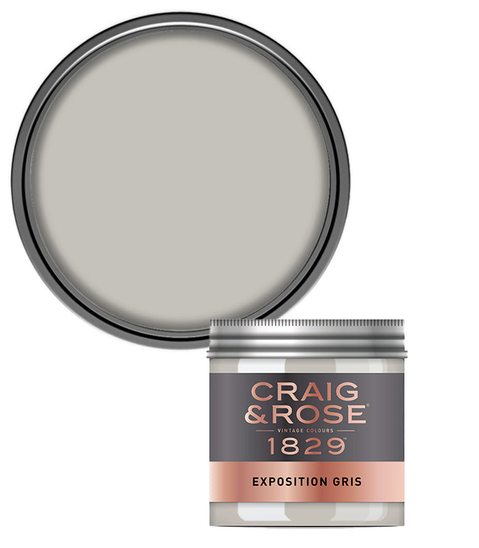Craig and Rose Chalky Emulsion 50ml Tester Pot - Exposition Gris