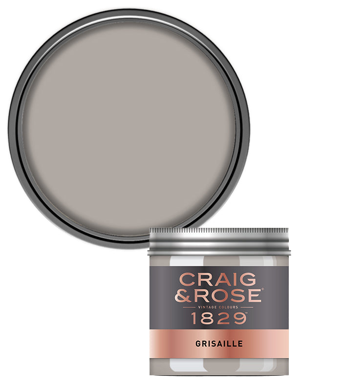 Craig and Rose Chalky Emulsion 50ml Tester Pot - Grisaille