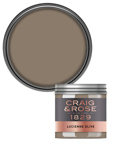 Craig and Rose Chalky Emulsion 50ml Tester Pot - Lucienne Olive