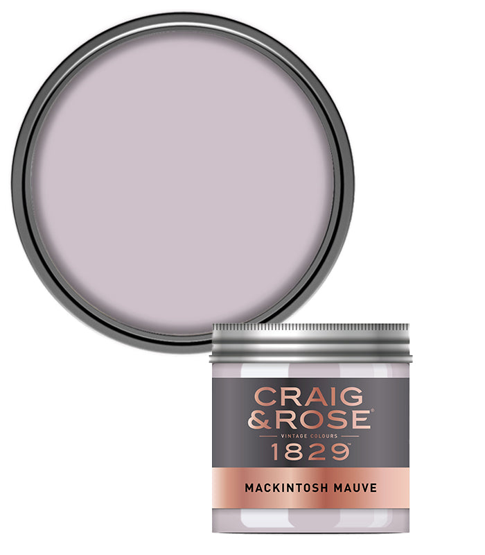 Craig and Rose Chalky Emulsion 50ml Tester Pot - Mackintosh Mauve