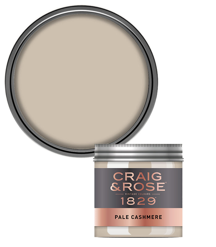 Craig and Rose Chalky Emulsion 50ml Tester Pot - Pale Cashmere