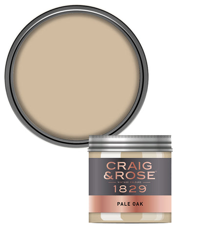 Craig and Rose Chalky Emulsion 50ml Tester Pot - Pale Oak