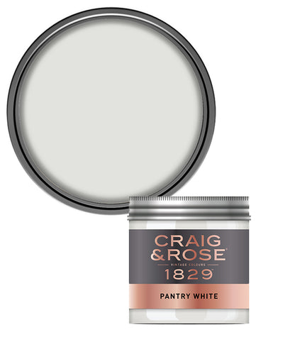 Craig and Rose Chalky Emulsion 50ml Tester Pot - Pantry White