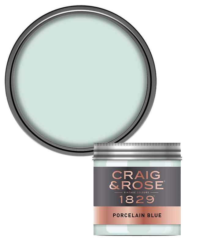 Craig and Rose Chalky Emulsion 50ml Tester Pot - Porcelain Blue