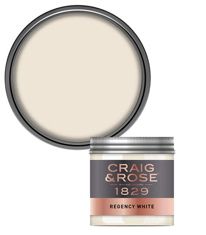 Craig and Rose Chalky Emulsion 50ml Tester Pot - Regency White