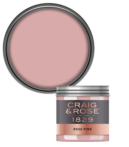 Craig and Rose Chalky Emulsion 50ml Tester Pot - Rose Pink