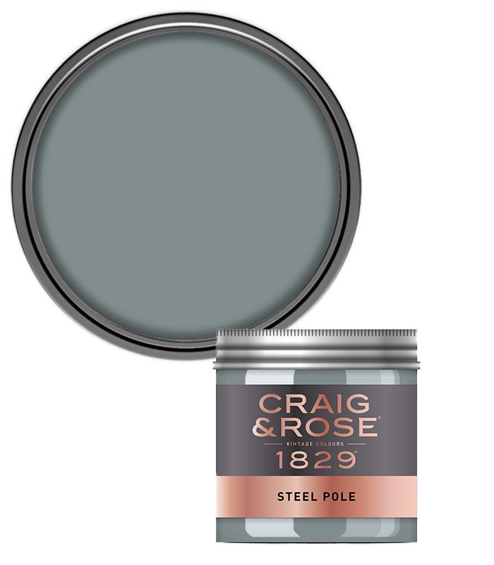 Craig and Rose Chalky Emulsion 50ml Tester Pot - Steel Pole