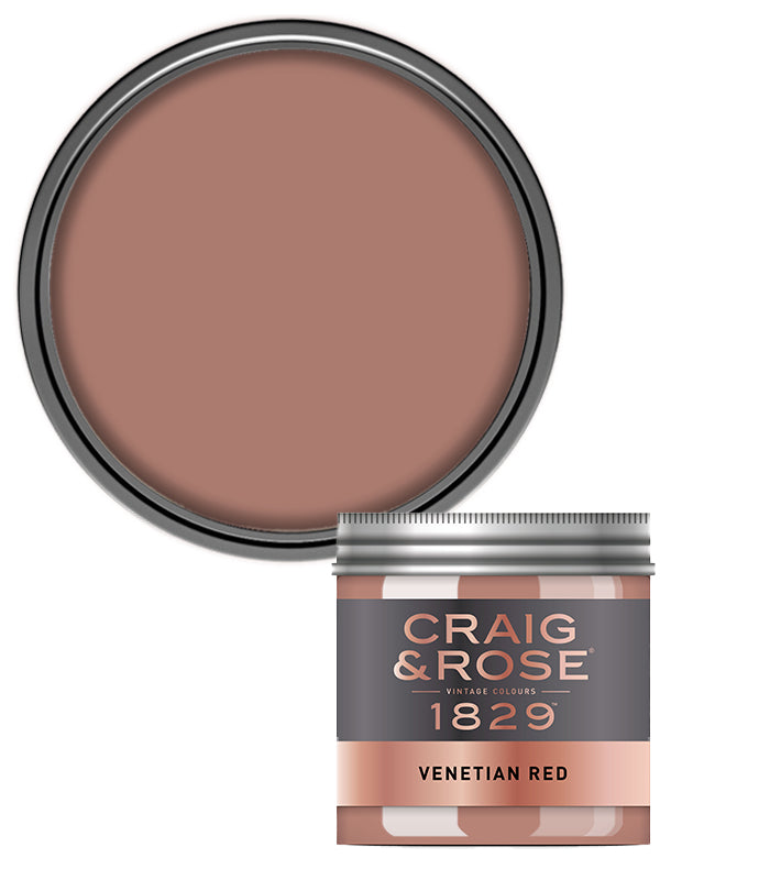 Craig and Rose Chalky Emulsion 50ml Tester Pot - Venetian Red