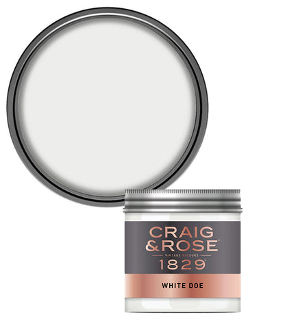 Craig and Rose Chalky Emulsion 50ml Tester Pot - White Doe