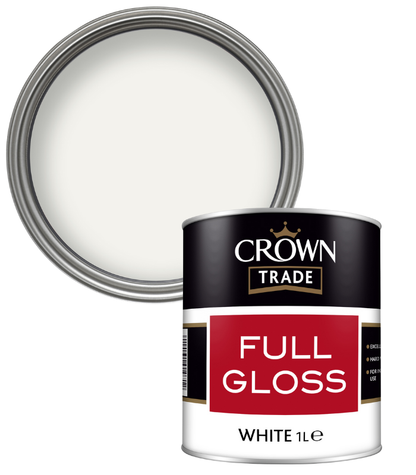 Crown Trade Full Gloss - White - 1L