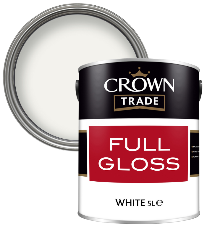 Crown Trade Full Gloss - White - 5L