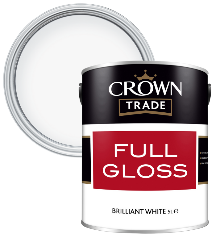 Crown Trade Full Gloss - Brilliant White - 5L