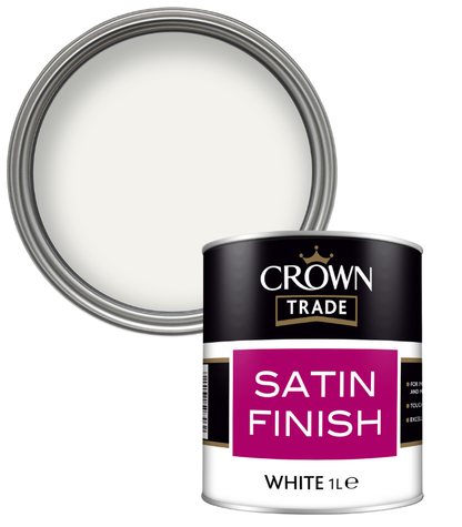 Crown Trade Satin Finish - White - 1L