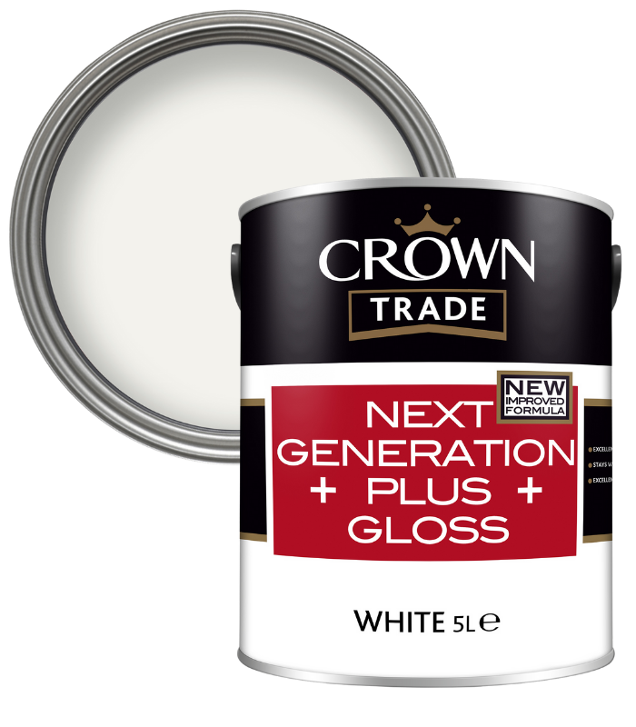 Crown Trade Next Generation Plus Gloss - White - 5L