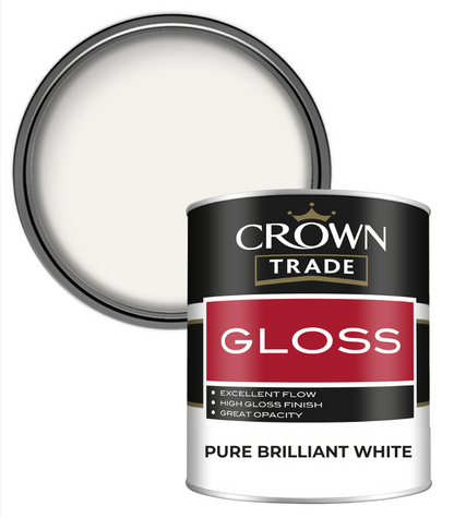 Crown Trade Gloss - Brilliant White - 2.5L