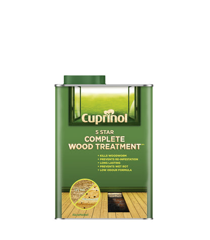 Cuprinol 5 Star Complete Wood Treatment - Clear - 1L