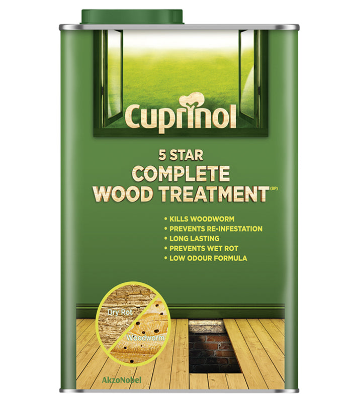 Cuprinol 5 Star Complete Wood Treatment - Clear - 5L