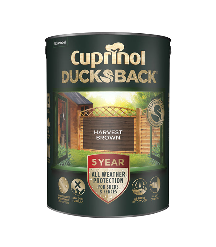 Cuprinol 5 Year Ducksback Stain- 5 Litre