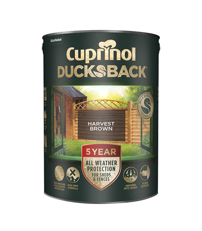 Cuprinol 5 Year Ducksback Stain- 5 Litre