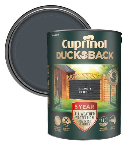 Cuprinol 5 Year Ducksback - 5L - Silver Copse
