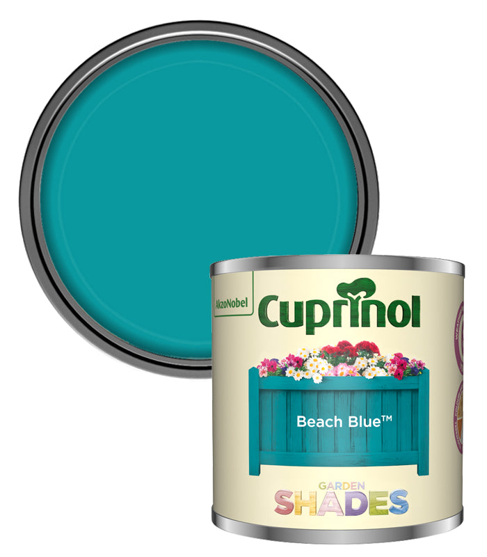 Cuprinol Garden Shades Tester Paint Pot - 125ml - Beach Blue