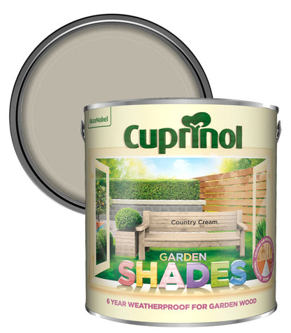 Cuprinol Garden Shades - Country Cream - 2.5L