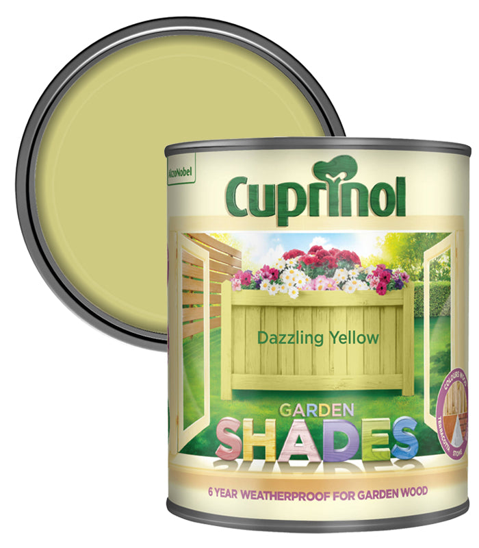 Cuprinol Garden Shades - Dazzling Yellow - 1L
