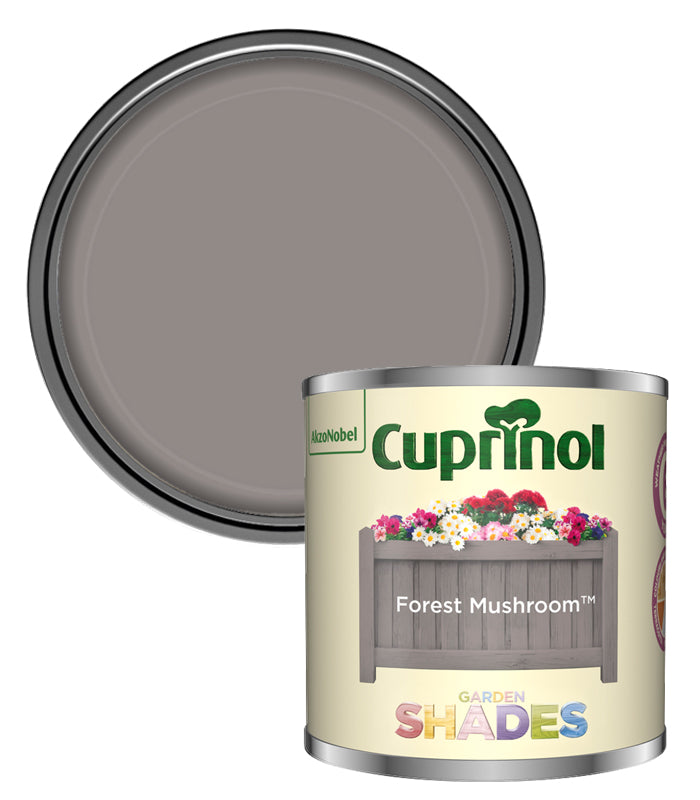 Cuprinol Garden Shades Tester Paint Pot - 125ml - Forest Mushroom