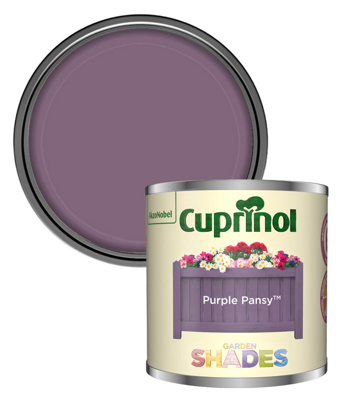 Cuprinol Garden Shades Tester Paint Pot - 125ml - Purple Pansy