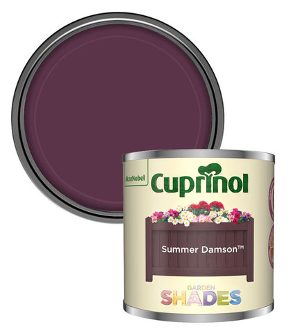 Cuprinol Garden Shades Tester Paint Pot - 125ml - Summer Damson