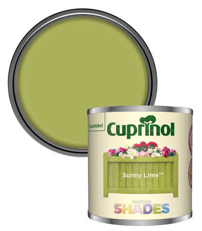 Cuprinol Garden Shades Tester Paint Pot - 125ml - Sunny Lime