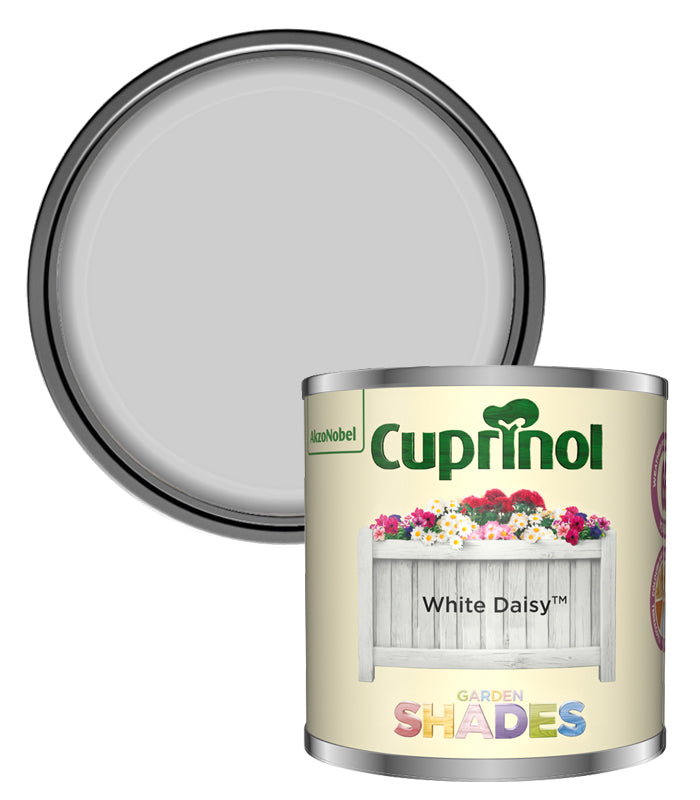Cuprinol Garden Shades Tester Paint Pot - 125ml - White Daisy
