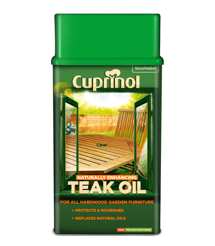 Cuprinol Garden Furniture Teak Oil - Clear - 1L