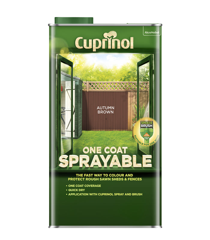 Cuprinol One Coat Sprayable Fence Treatment - 5 Litre