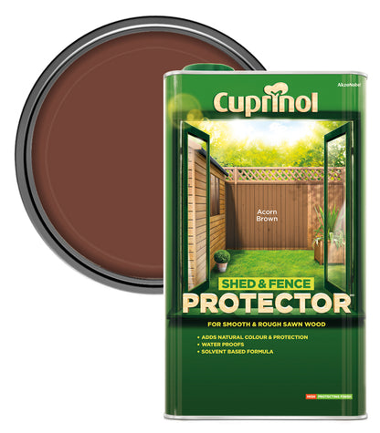 Cuprinol Shed and Fence Protector Acorn Brown 5 Litre